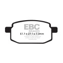 Pastilhas de freio orgânicas para scooter EBC SFA169