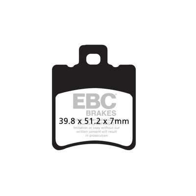 Pastilhas de freio orgânicas para scooter EBC SFA193