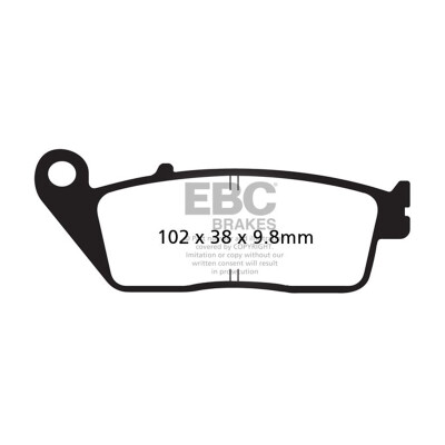 Pastilhas de freio orgânicas para scooter EBC SFA196