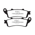 Pastilhas de freio orgânicas para scooter EBC SFA281