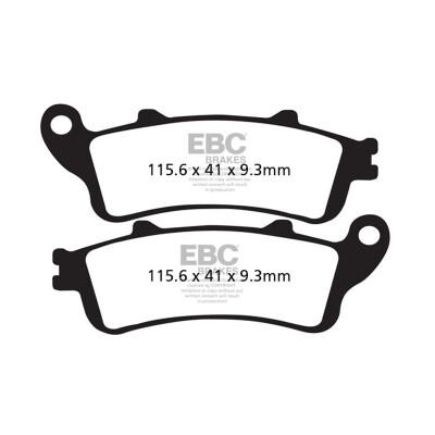 Pastilhas de freio orgânicas para scooter EBC SFA281