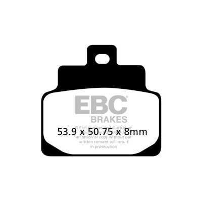 Pastilha de freio orgânica para scooter EBC SFA301