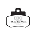 Pastilhas de freio orgânicas para scooter EBC SFA356