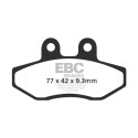 Pastilhas de freio orgânicas para scooter EBC SFA393