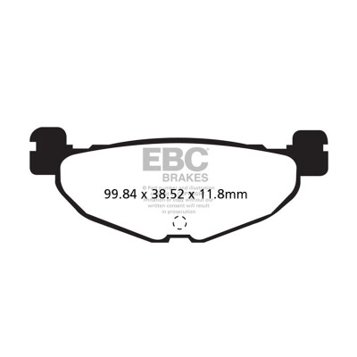 Pastilha de freio sinterizada EBC SFA408HH para scooters