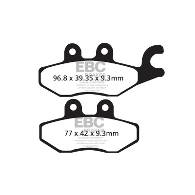 Pastilhas de freio orgânicas para scooter EBC SFA418