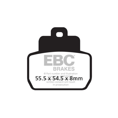 Pastilhas de freio sinterizadas para scooter EBC SFA425HH