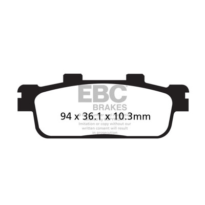 Pastilhas de freio orgânicas para scooter EBC SFA427
