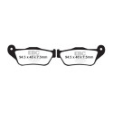 Pastilhas de freio orgânicas para scooter EBC SFA430
