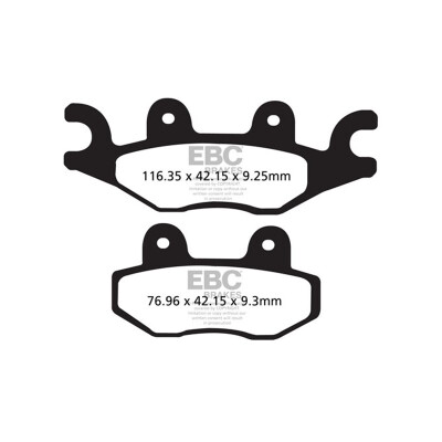 Pastilhas de freio orgânicas para scooter EBC SFA484