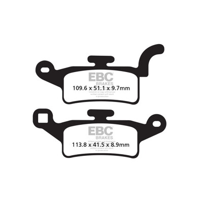Pastilhas de freio orgânicas para scooter EBC SFA492