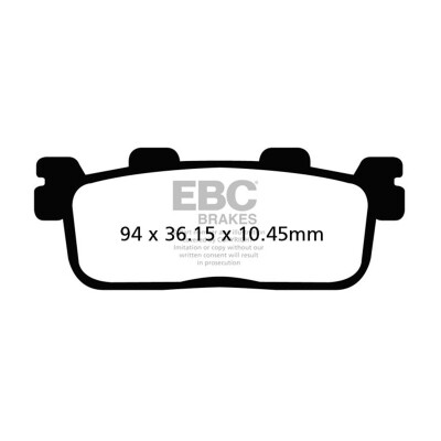 Pastilhas de freio orgânicas para scooter EBC SFA607