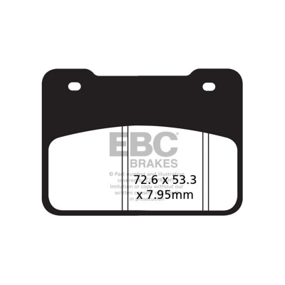 Pastilhas de freio orgânicas para scooter EBC SFA627
