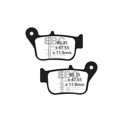 Pastilhas de freio orgânicas para scooter EBC SFA628