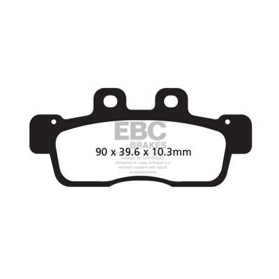 Pastilhas de freio orgânicas para scooter EBC SFA632
