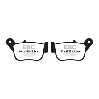 Pastilhas de freio orgânicas para scooter EBC SFA678
