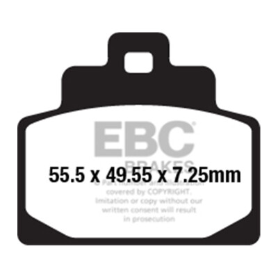 Pastilhas de freio sinterizadas para scooter EBC SFA681HH