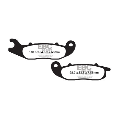 Pastilhas de freio orgânicas para scooter EBC SFA693