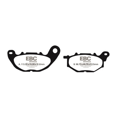 Pastilhas de freio orgânicas para scooter EBC SFA705