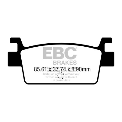 Pastilhas de freio orgânicas para scooter EBC SFA707