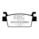 Pastilhas de freio orgânicas para scooter EBC SFA708