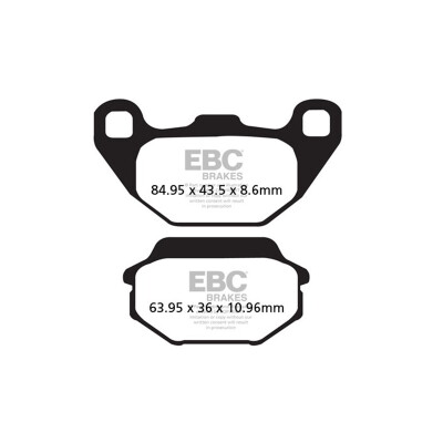 Pastilhas de freio de carbono EBC SFAC083 para scooter