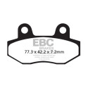 Pastilhas de freio de carbono EBC SFAC086 para scooter