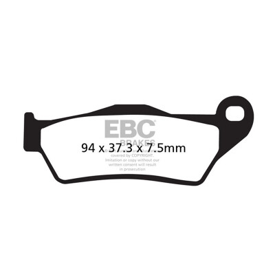 Pastilhas de freio de carbono EBC SFAC181 para scooter