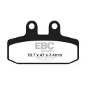 Pastilhas de freio de carbono EBC SFAC256 para scooter