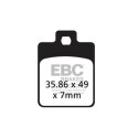 Pastilhas de freio de carbono EBC SFAC260 para scooter
