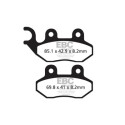 Pastilhas de freio de carbono EBC SFAC264 para scooter