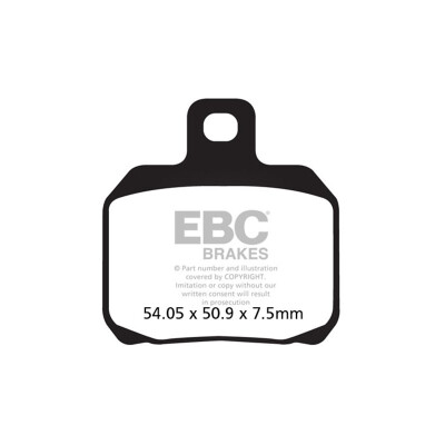 Pastilhas de freio de carbono EBC SFAC266 para scooter