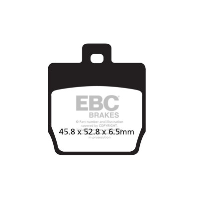 Pastilhas de freio de carbono EBC SFAC268 para scooter