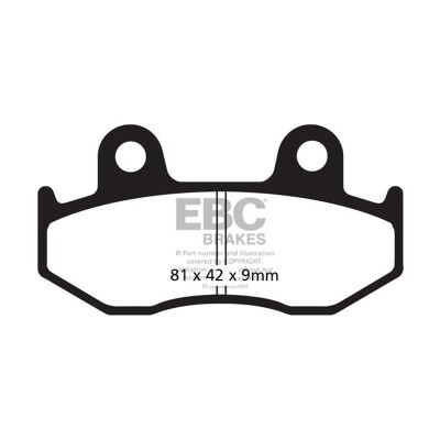 Pastilhas de freio de carbono EBC SFAC323 para scooter