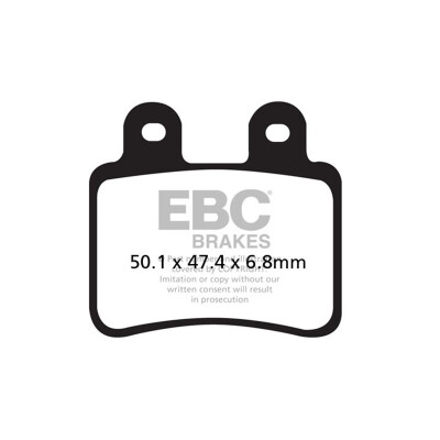 Pastilhas de freio de carbono EBC SFAC350 para scooter