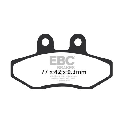 Pastilhas de freio de carbono EBC SFAC393 para scooter