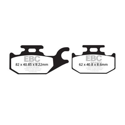 Pastilhas de freio de carbono EBC SFAC413 para scooter
