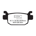 Pastilhas de freio de carbono EBC SFAC415 para scooter