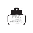 Pastilhas de freio de carbono EBC SFAC425 para scooter