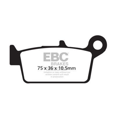 Pastilhas de freio de carbono EBC SFAC427 para scooter