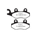 Pastilhas de freio de carbono EBC SFAC430 para scooter