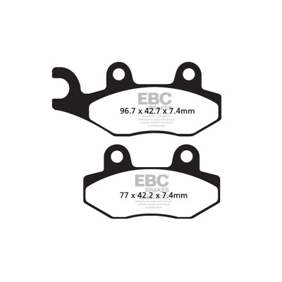 Pastilhas de freio de carbono EBC SFAC430 para scooter