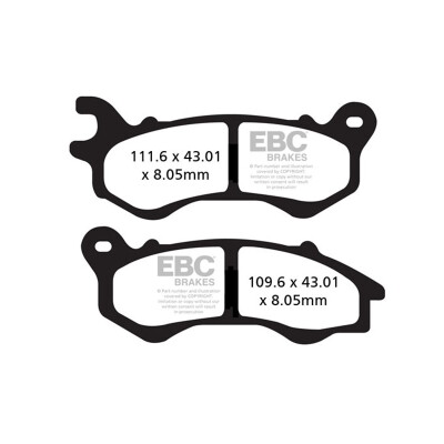 Pastilha de freio de carbono EBC para scooter SFAC603