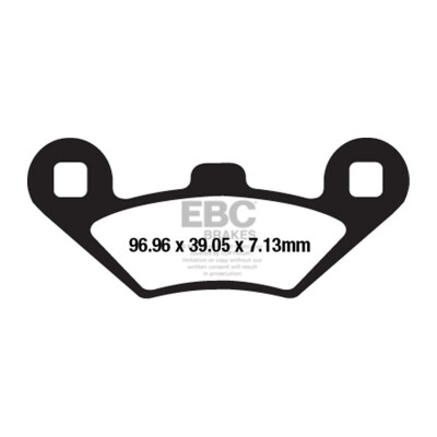 Pastilhas de freio de carbono EBC SFAC650 para scooter