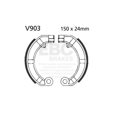 Conjunto de sapatas de freio EBC V903 para Vespa LML