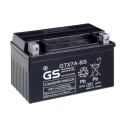 Bateria de motocicleta GS GTX7A-BS AGM sem manutenção com pacote de ácido