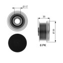 Roda livre do alternador DriveAlign®