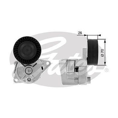 Rolo tensor, correia trapezoidal estriada poli V DriveAlign®