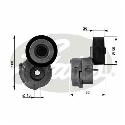 Rolo tensor, correia trapezoidal estriada poli V DriveAlign®