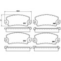 Jogo de 4 pastilhas de freio BREMBO P 68 001